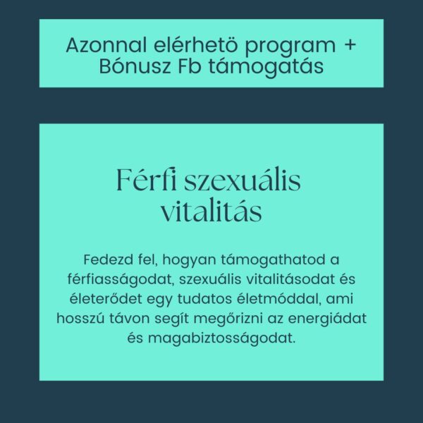 Szexuális vitalitás férfiaknak